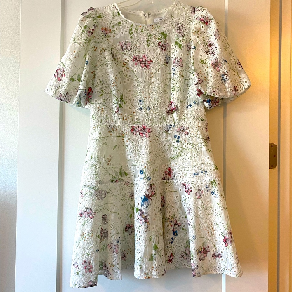 Gianni Bini Floral Eyelet Dress size 10